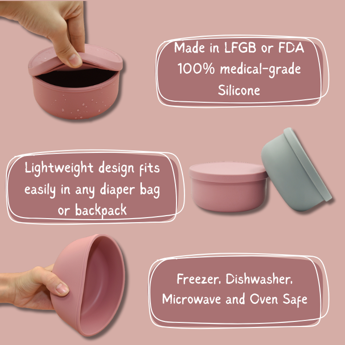 Silicon Baby Food Containers