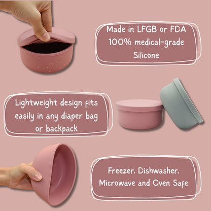 Silicon Baby Food Containers
