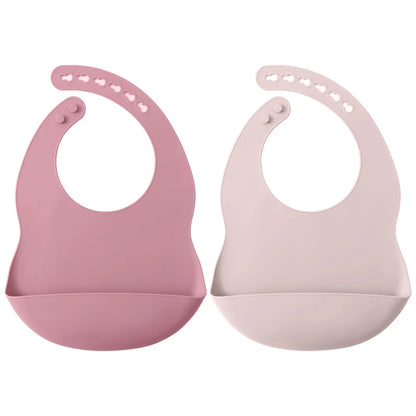 Silicone Baby Bib - 2 Pack