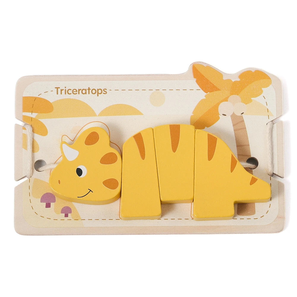 Wooden Lacing Set