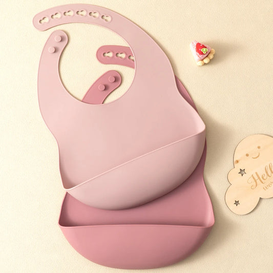 Silicone Baby Bib - 2 Pack